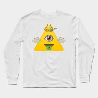 Illuminati Emoji Long Sleeve T-Shirt